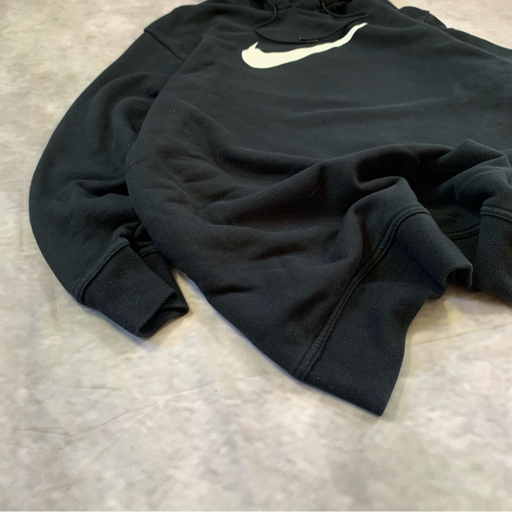 Nike Black Hoodie with White Swoosh - Picture 3 of 6